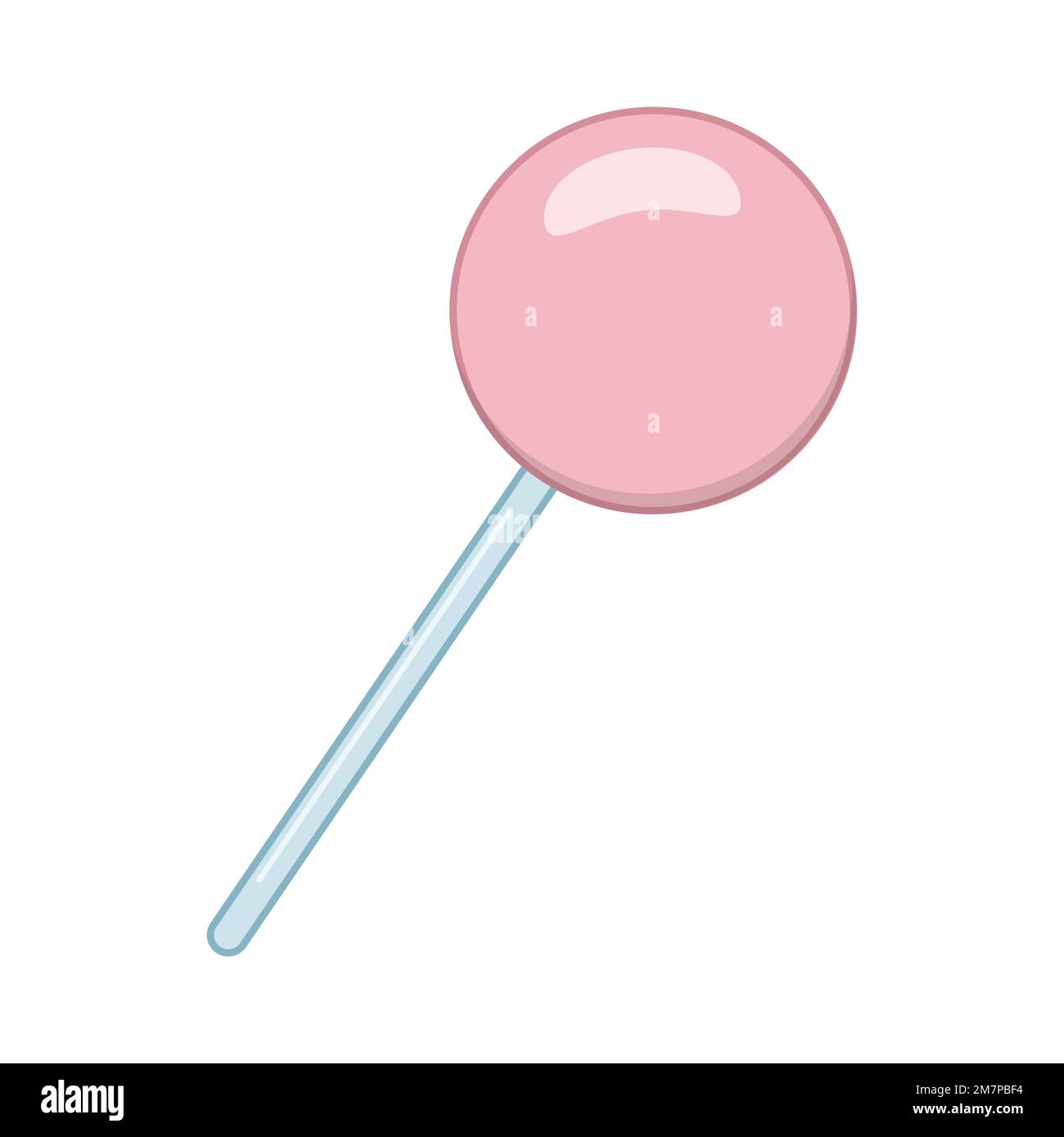 Immagine di un lollipop rosa, piatto, stile cartone animato Immagine e  Vettoriale - Alamy