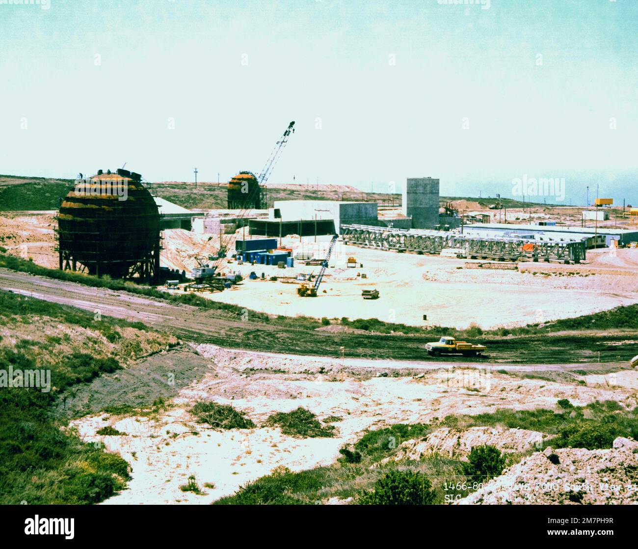 Una panoramica generale del sistema di trasporto spaziale (STS) in costruzione. Base: Vandenberg Air Force base Stato: California (CA) Paese: Stati Uniti d'America (USA) Foto Stock