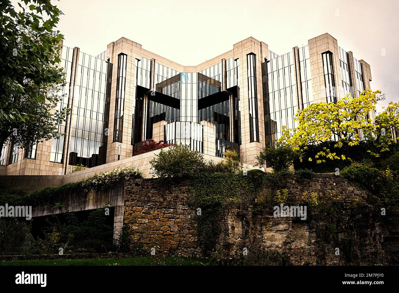 Architettura moderna a Luxenbourg Foto Stock