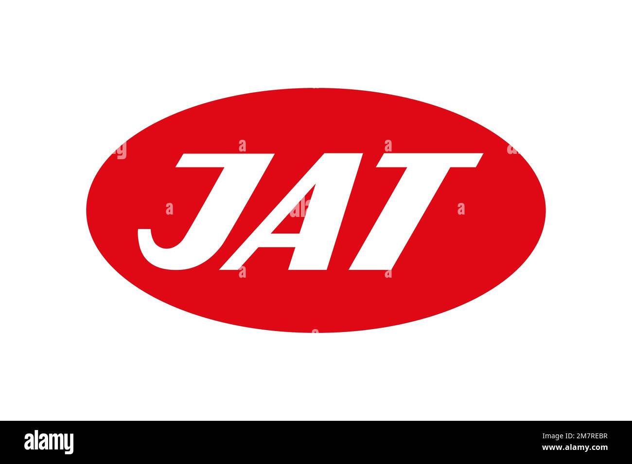 Jat Airways, logo, sfondo bianco Foto Stock