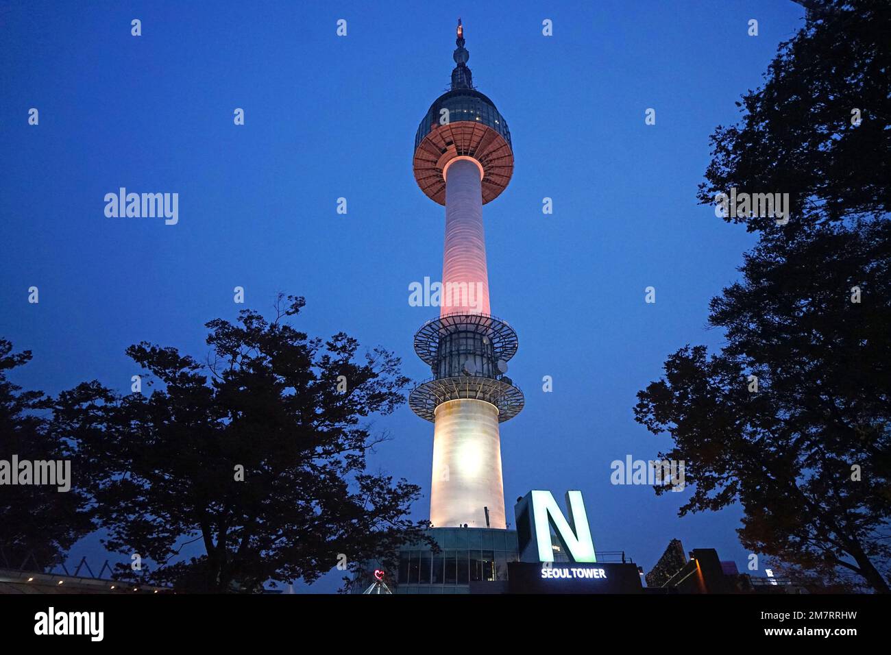 Namsan Tower Seoul, Seoul, Corea del Sud Foto Stock