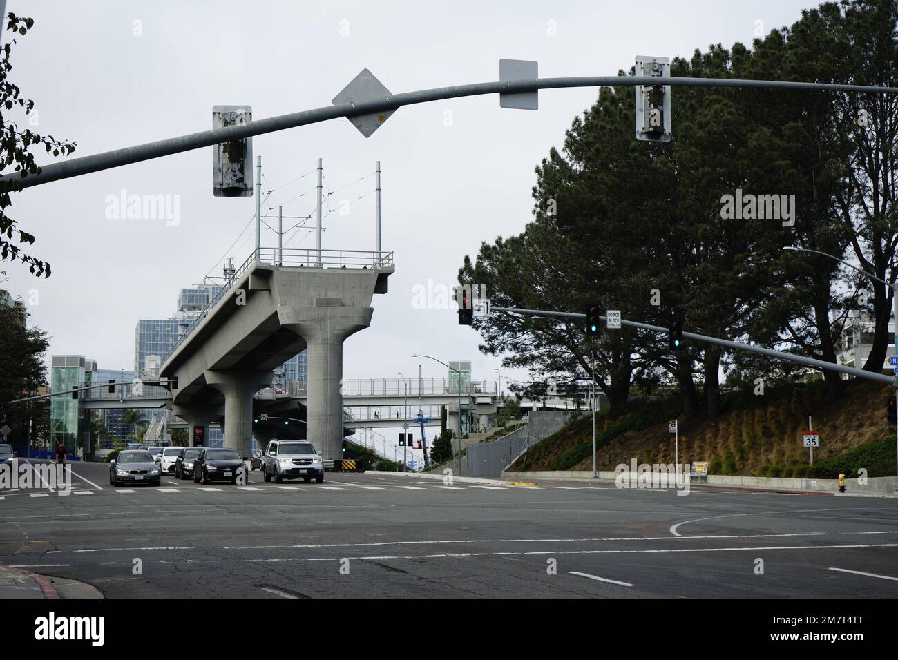 Una foto della città di la jolla. Scatti ad alta velocità dell'otturatore, ISO elevati e ad alta apertura. Foto Stock