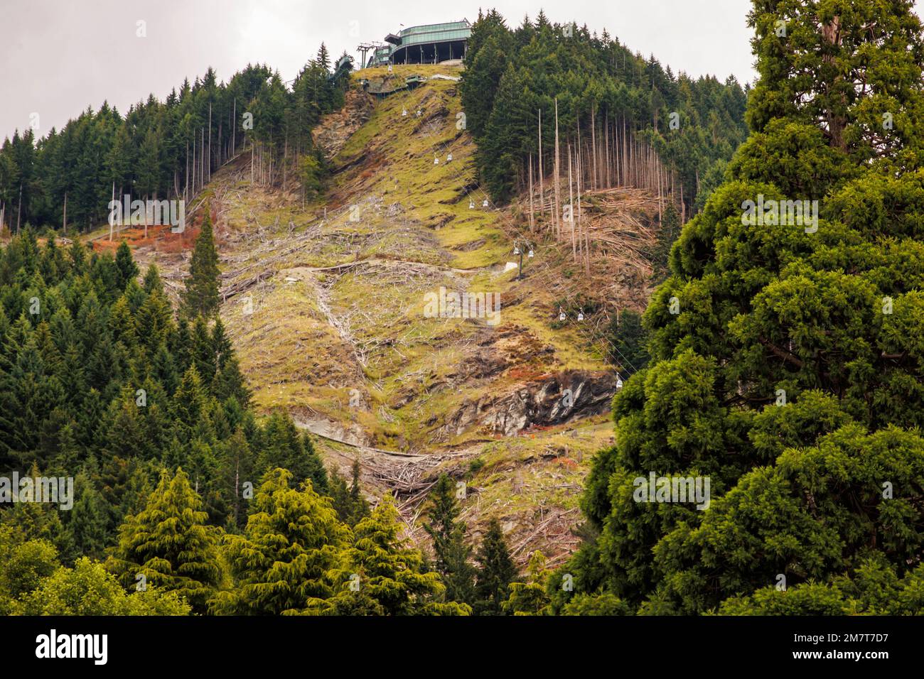 Gondola a Bob’s Peak, Queenstown, Nuova Zelanda, sabato 24 dicembre 2022. Foto Stock