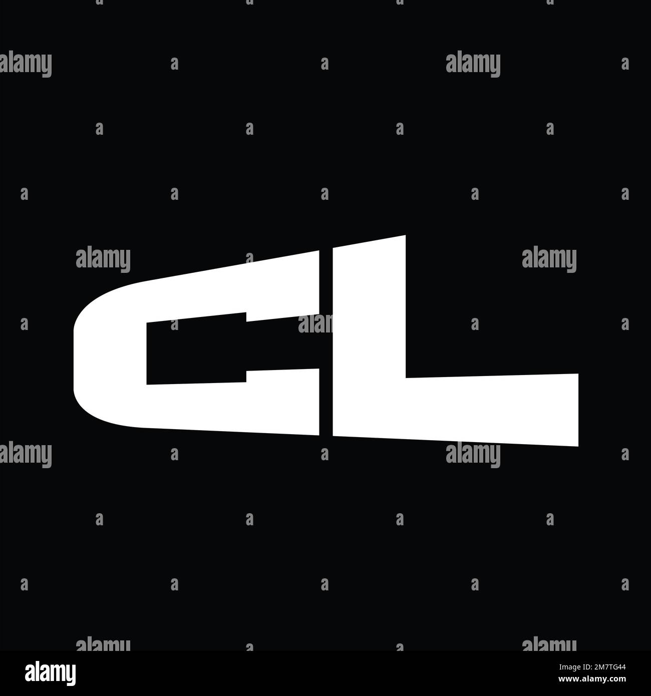 Logo monogramma grande alfabeto vettore immagini modello di progettazione Foto Stock