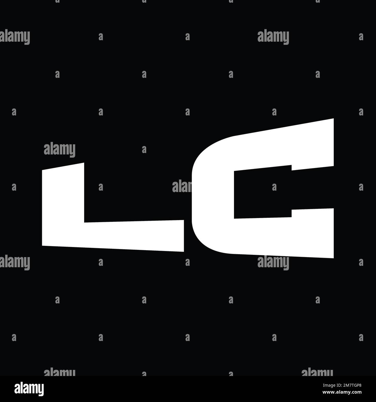 Logo monogramma grande alfabeto vettore immagini modello di progettazione Foto Stock