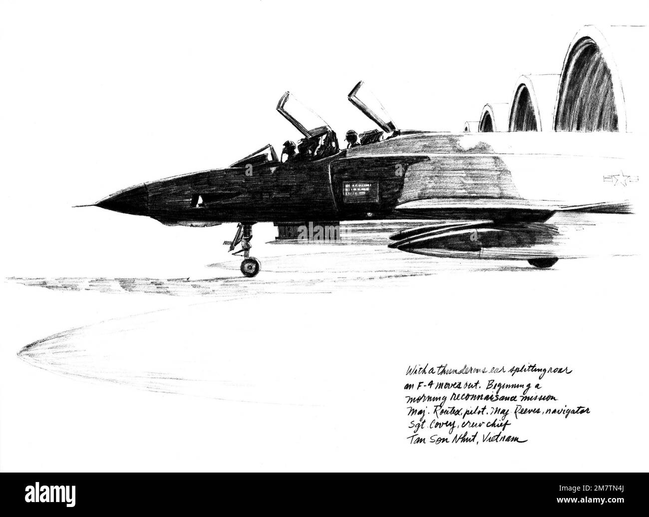 Illustrazione: 'AN entry in the Southeast Asia Sketchbook' artista: Kenneth Webster. Paese: Sconosciuto Foto Stock