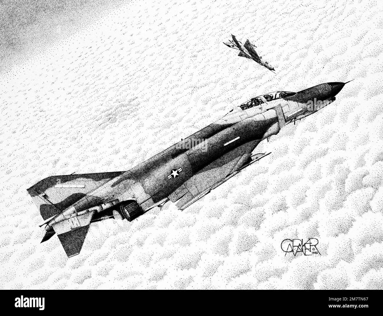Illustrazione: 'Slow Speed Scissors' artista: Michael Caraker. Paese: Sconosciuto Foto Stock