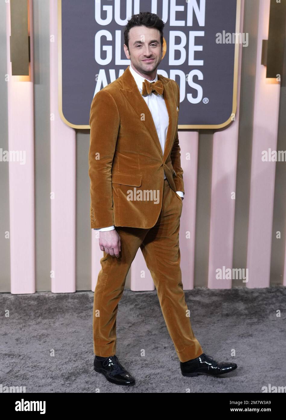 Los Angeles, Stati Uniti. 10th Jan, 2023. Justin Hurwitz arriva al 80th° premio annuale Golden Globe Awards tenutosi al Beverly Hilton il 10 gennaio 2023 a Los Angeles, CA, USA (Photo by Sthanlee B. Mirador/Sipa USA) Credit: Sipa USA/Alamy Live News Foto Stock