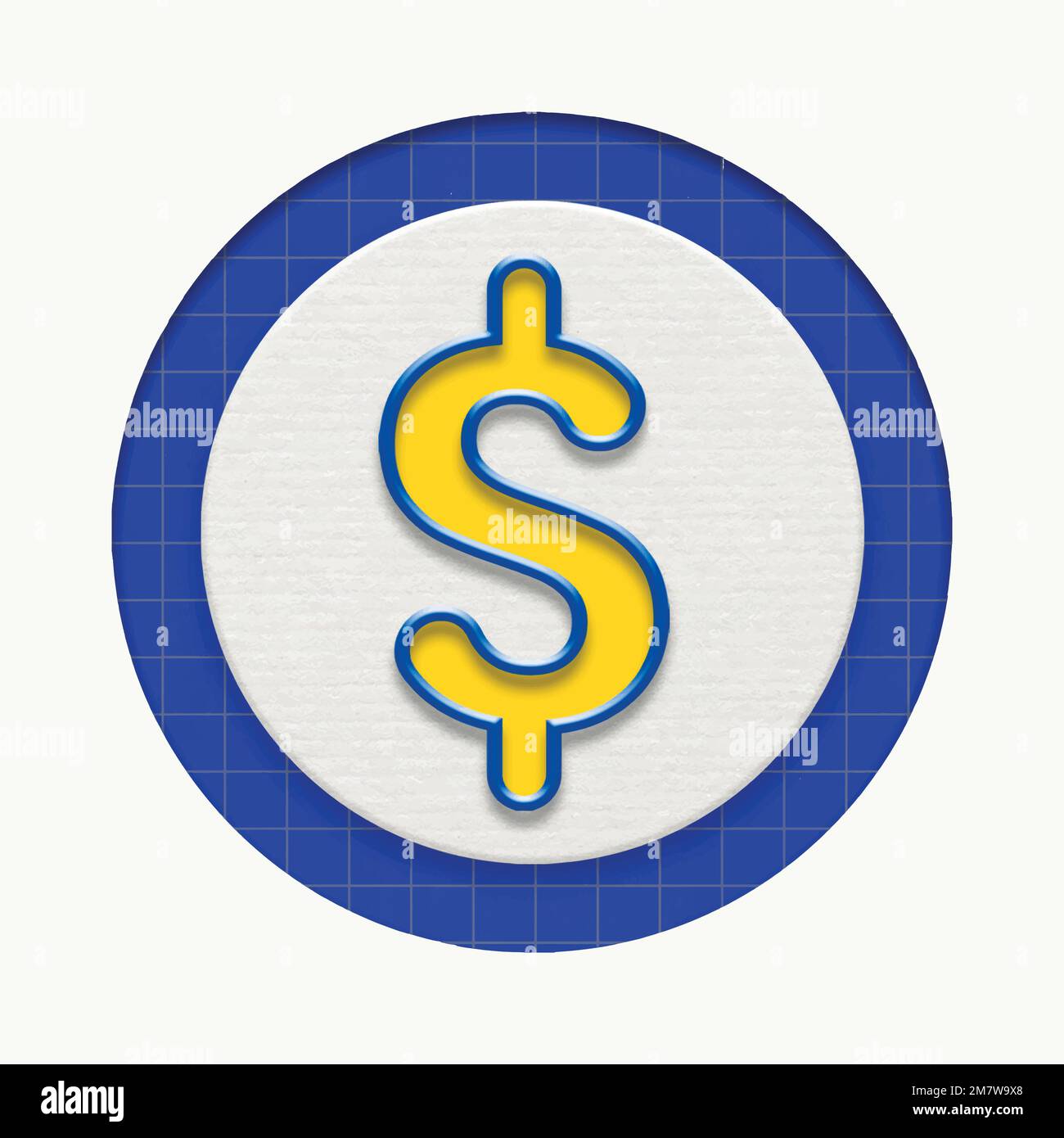 Grafico vettoriale di affari di valuta del dollaro per l'introduzione sul mercato Illustrazione Vettoriale