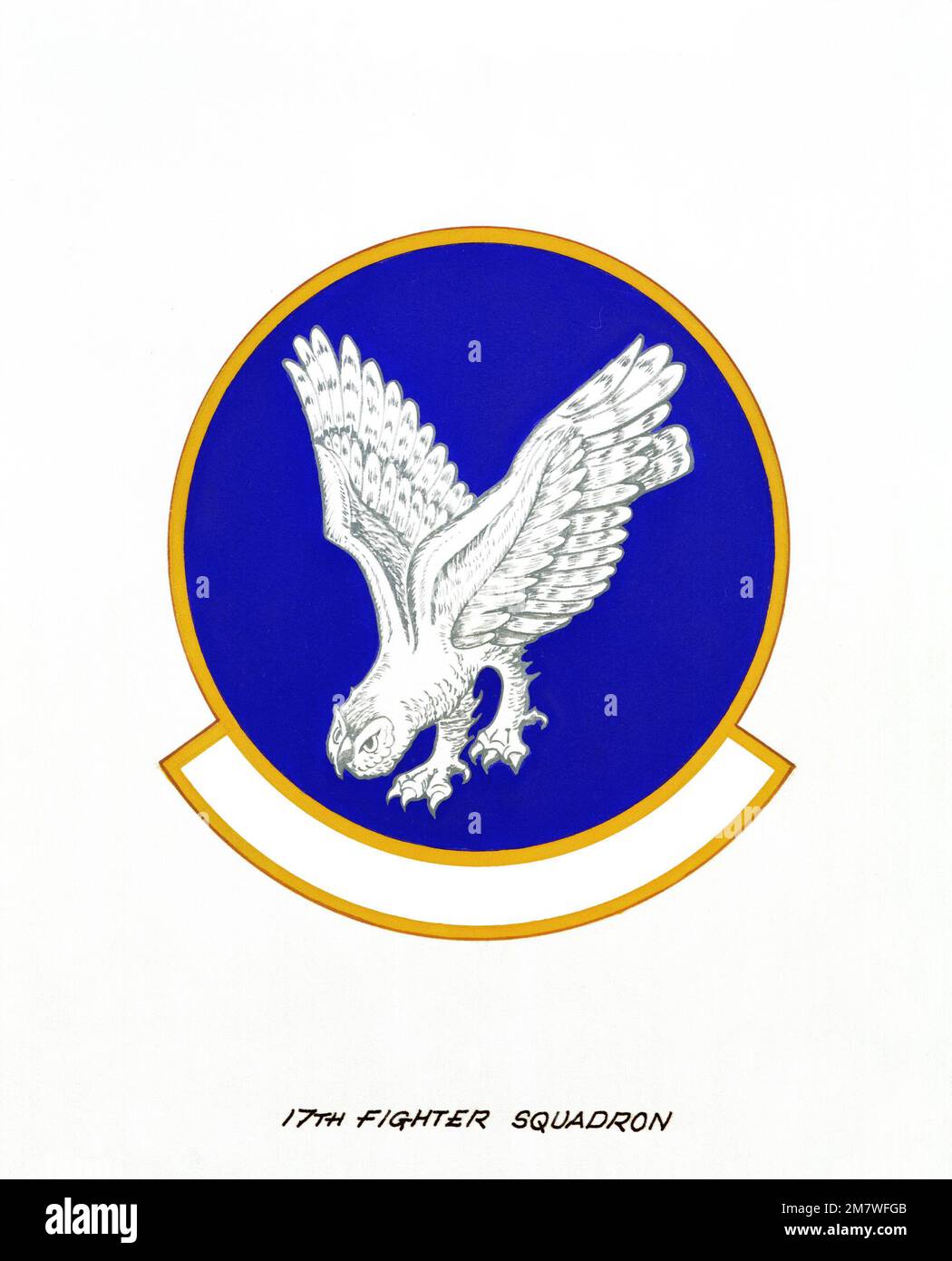 Insegne approvate per: 17th Fighter Squadron. Paese: Sconosciuto Foto Stock