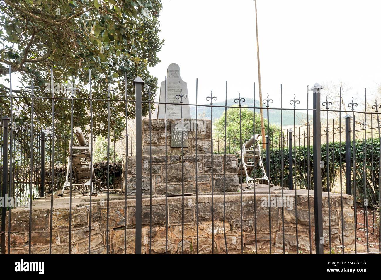 Grande memoria di guerra o monumento di guerra di interesse storico nel resto dei pellegrini, Sud Africa concetto di viaggio e turismo Foto Stock