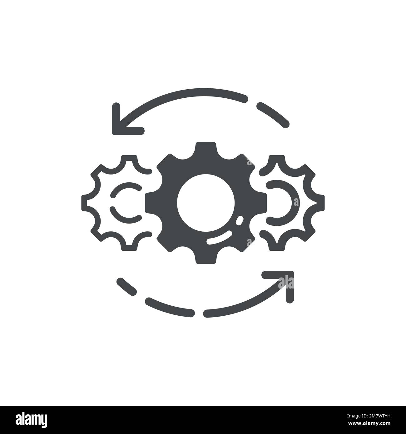 Icona della linea operativa isolata su sfondo bianco. Illustrazione vettoriale. EPS 10. Illustrazione Vettoriale