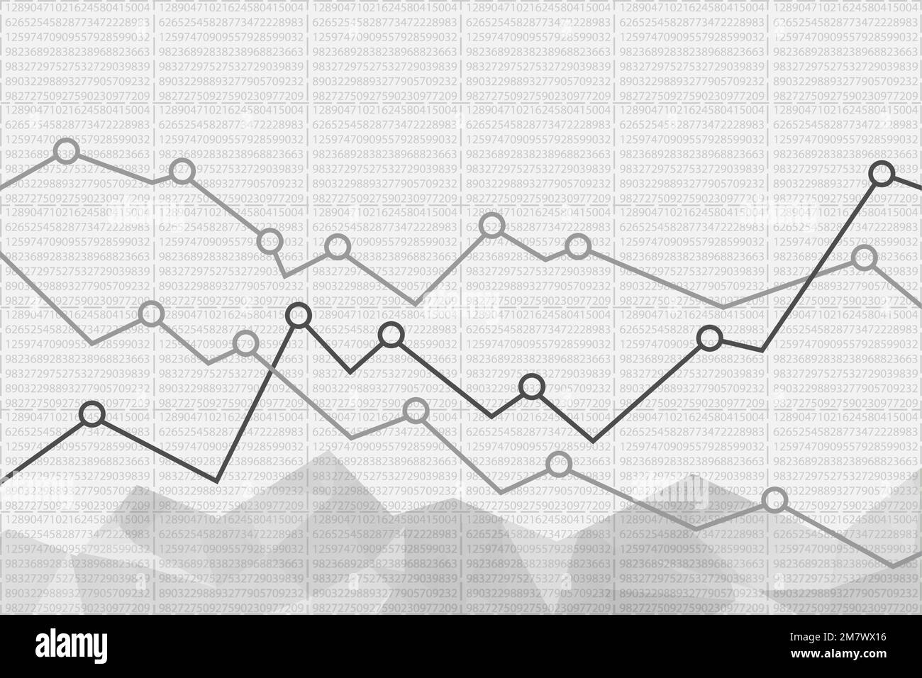 Astratto grafico finanziario sfondo. Illustrazione vettoriale. EPS 10. Illustrazione Vettoriale