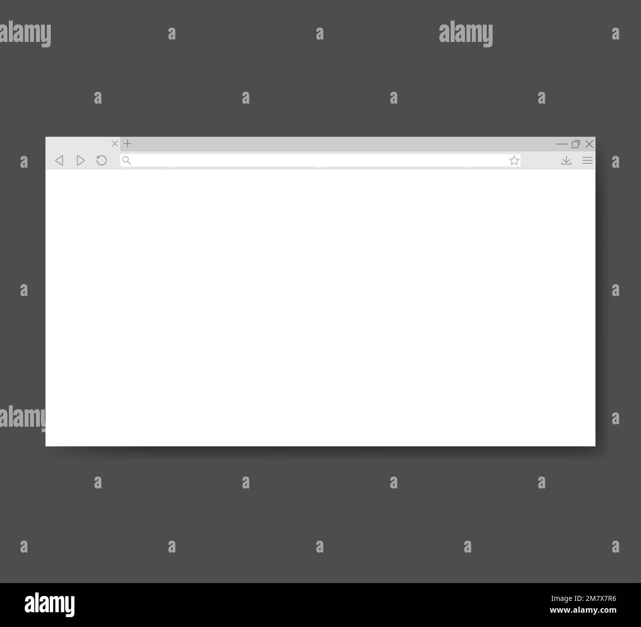 Moderno design della finestra del browser isolato su sfondo bianco. Illustrazione vettoriale. EPS 10. Illustrazione Vettoriale