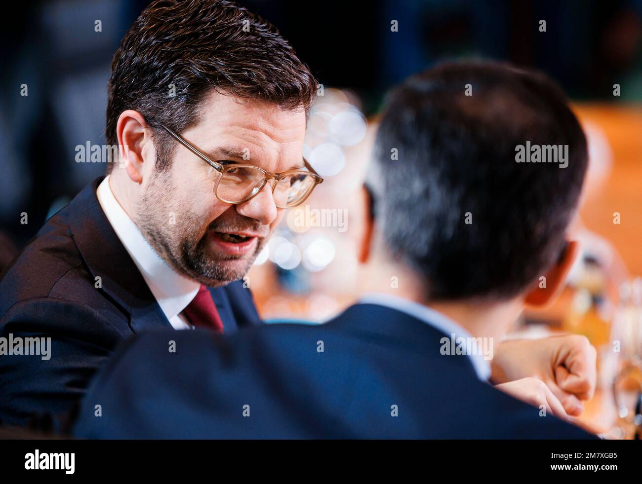 Berlino, Germania. 11th Jan, 2023. Marco Buschmann (FDP), Ministro federale della giustizia, durante la riunione settimanale del gabinetto del governo federale nella Cancelleria federale di Berlino. 01/11/2023. Credit: dpa Picture Alliance/Alamy Live News Foto Stock
