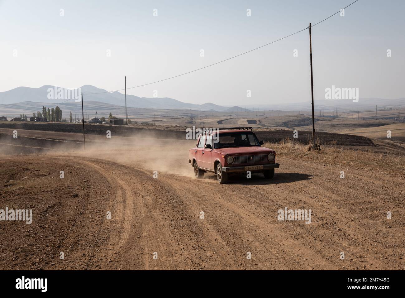 Chris Huby / le Pictorium - Armenia - ricostruzione dopo la guerra - 9/11/2022 - Armenia / Gyumri / Gyumri - Armenia - quartiere di Mush, nel s Foto Stock