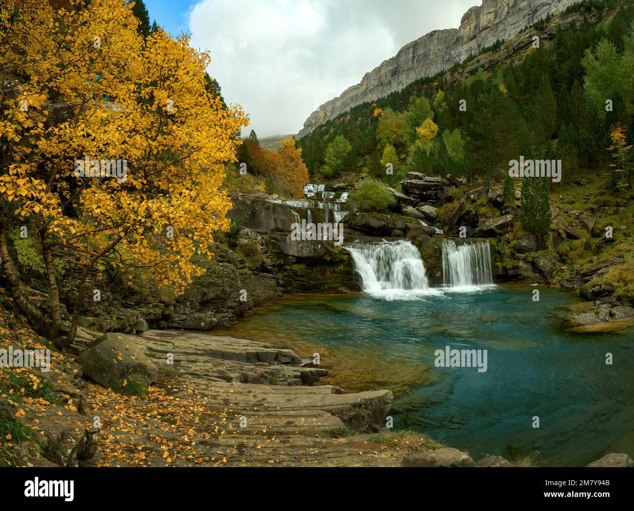Parco Nazionale di Ordesa in autunno Foto Stock