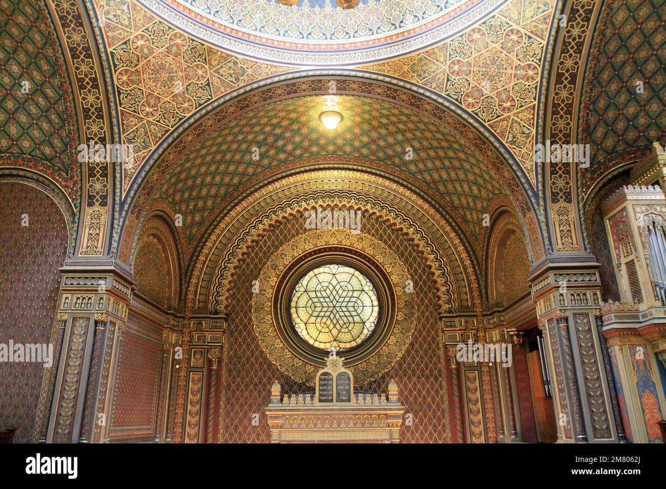 Sinagoga Espagnole. Praga. Tchèquie. Europa. Foto Stock
