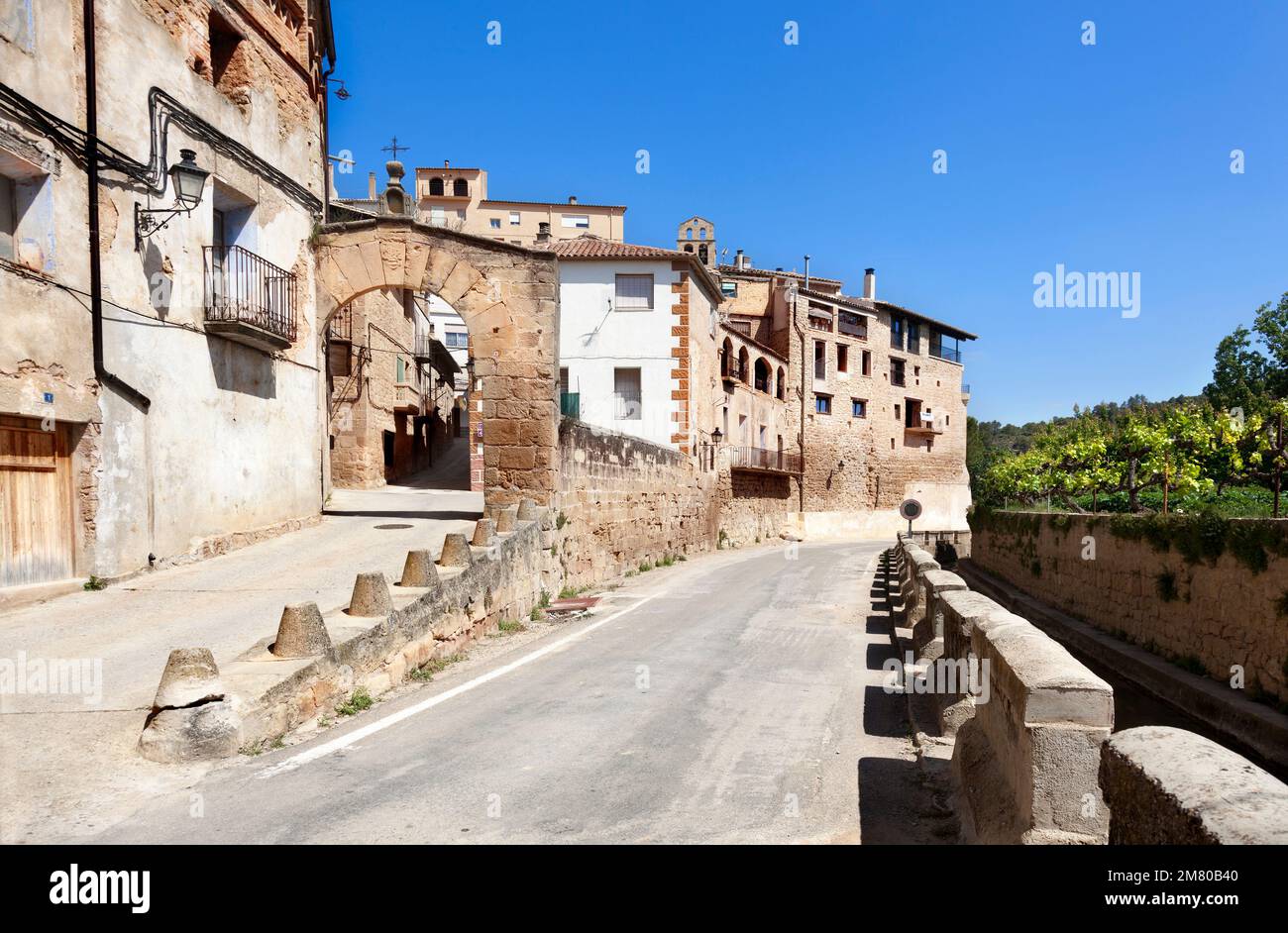 Vecchio villaggio nella provincia di Teruel Foto Stock