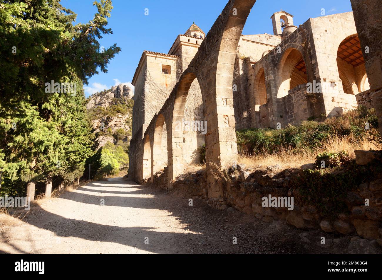 Convento di Sant Salvador a Horta de Sant Joan. Catalogna Foto Stock