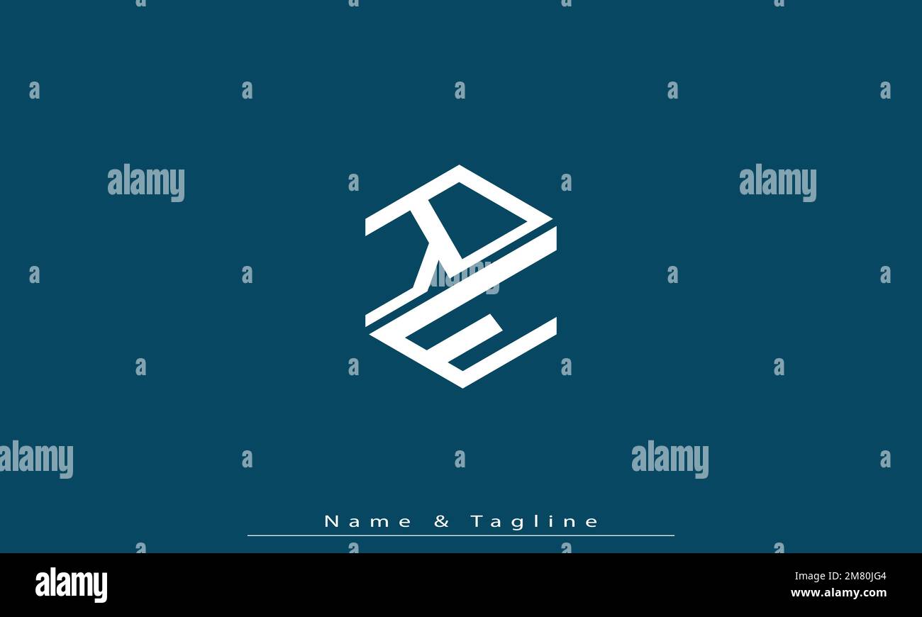 Lettere alfabetiche iniziali logo monogramma RE , ER Illustrazione Vettoriale