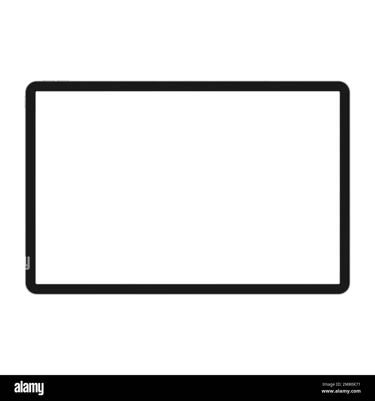 Computer Tablet PC con schermo vuoto isolato su sfondo bianco. Illustrazione vettoriale. EPS10 Illustrazione Vettoriale