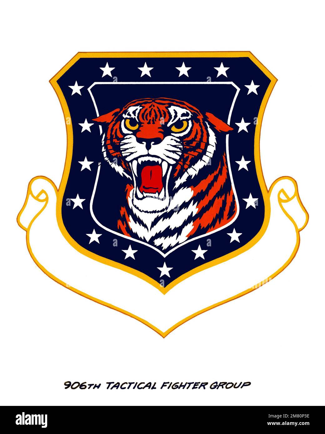 Emblema organizzativo per: 906th Tactical Fighter Group. Paese: Sconosciuto Foto Stock