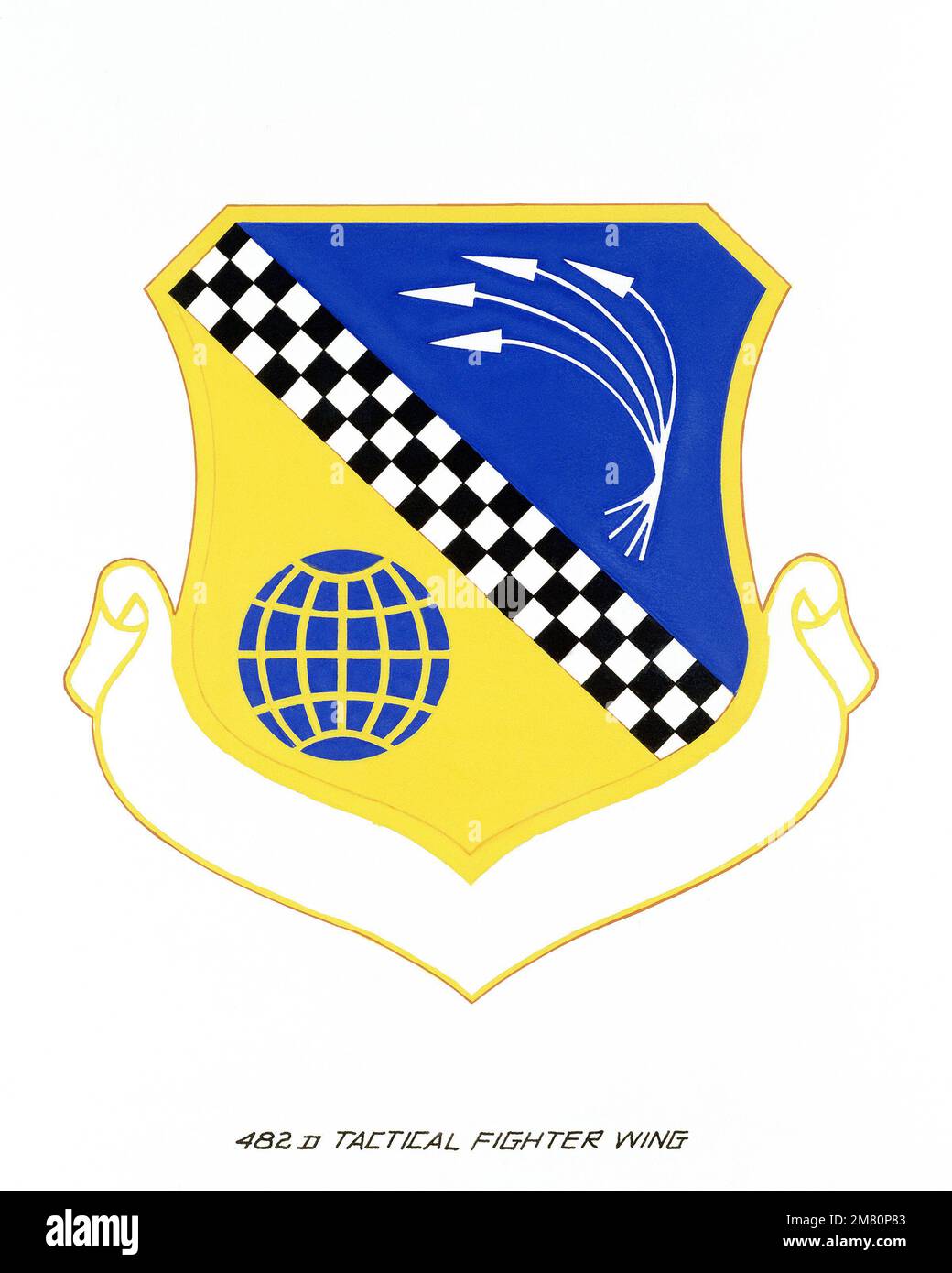 Emblema organizzativo per: 482nd Tactical Fighter Wing. Paese: Sconosciuto Foto Stock