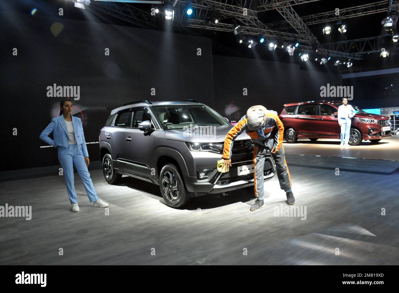 Gennaio 11, 2023, Greater Noida Uttar Pradesh, Utttar Pradesh, India: Maruti Suzuki Car showcase in Auto Expo 2023, Open for Public dal 13 Gen al 18 Gen 2023, (Credit Image: © Ravi Batra/ZUMA Press Wire) SOLO USO EDITORIALE! Non per USO commerciale! Foto Stock