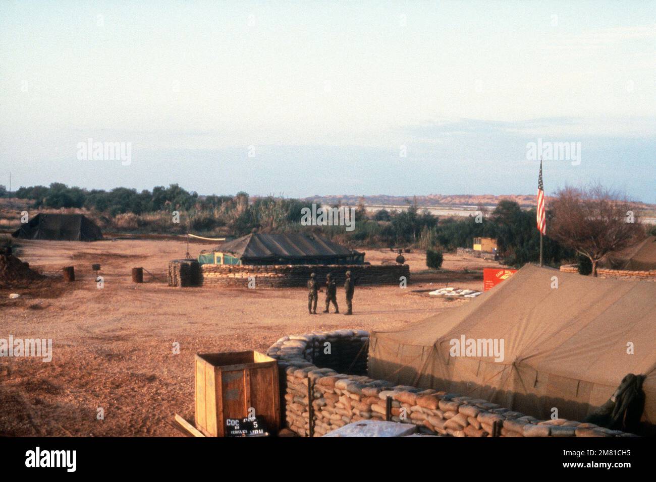 Il composto della Società G del 2nd° battaglione, 8th° reggimento, 22nd° unità anfibio marina. Base: Beirut Nazione: Libano (LBN) Foto Stock