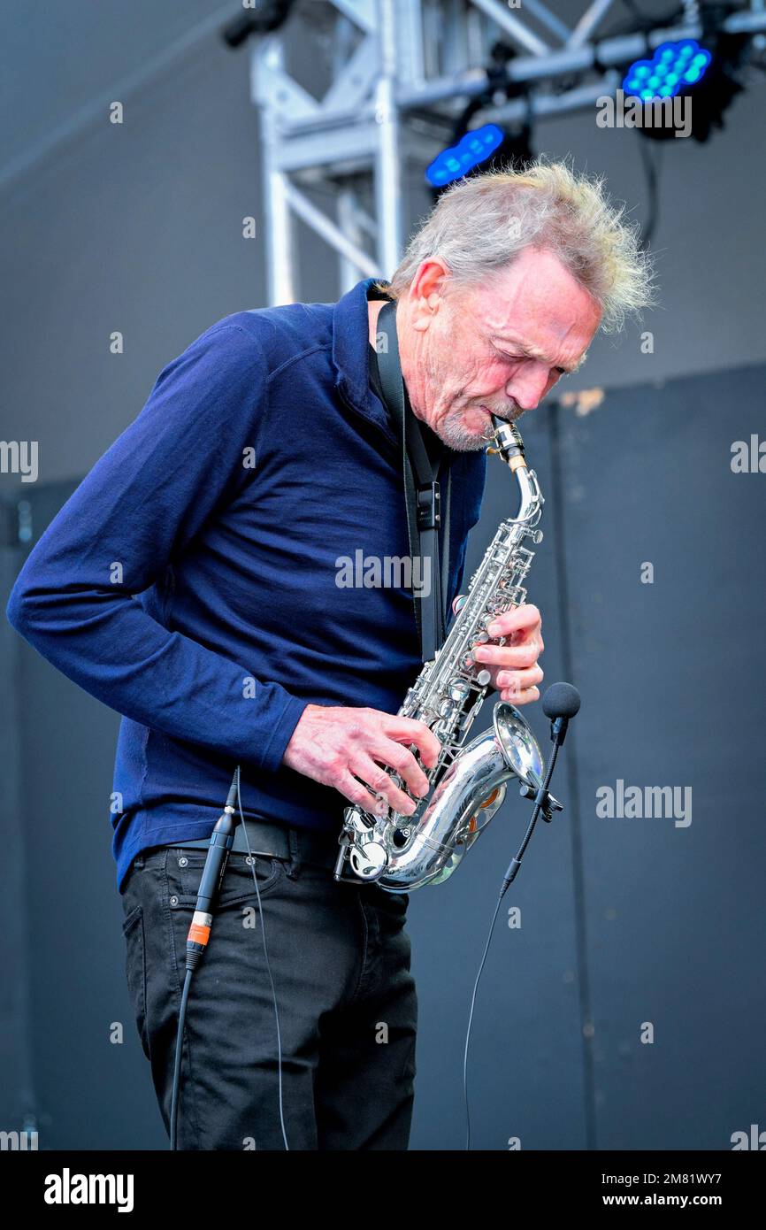 Claire Lawrence, Vancouver Folk Music Festival, Vancouver, British Columbia, Canada Foto Stock