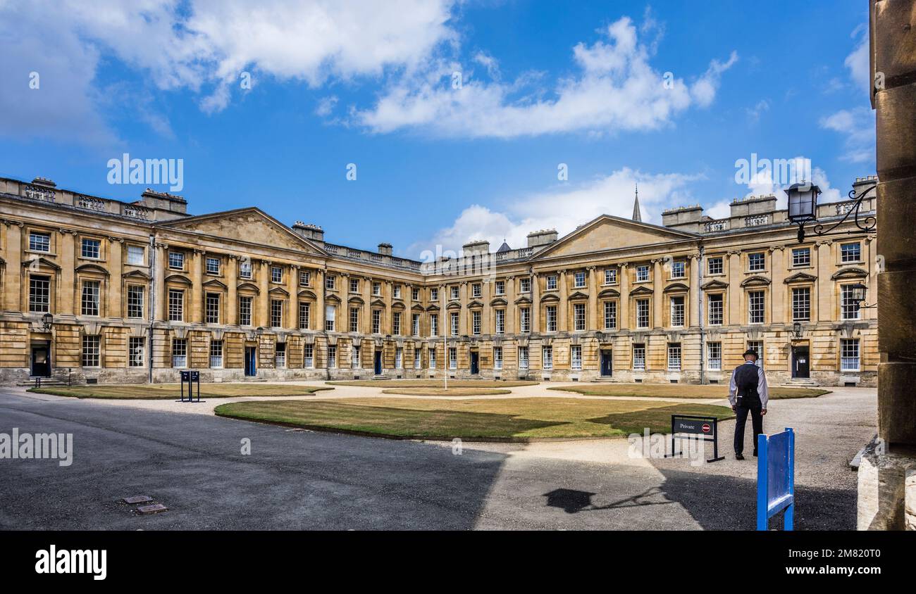 Il Peckwater Quadrangle è uno dei quadranti di Christ Church, Oxford, Oxfordshire, Inghilterra sudorientale Foto Stock