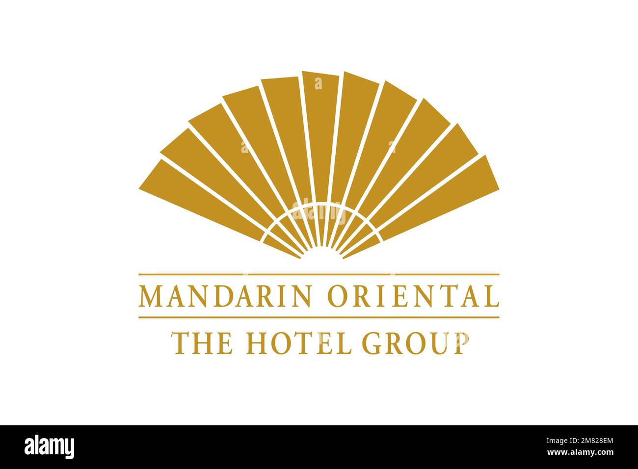 Mandarin Oriental Hotel Group, Logo, sfondo bianco Foto Stock