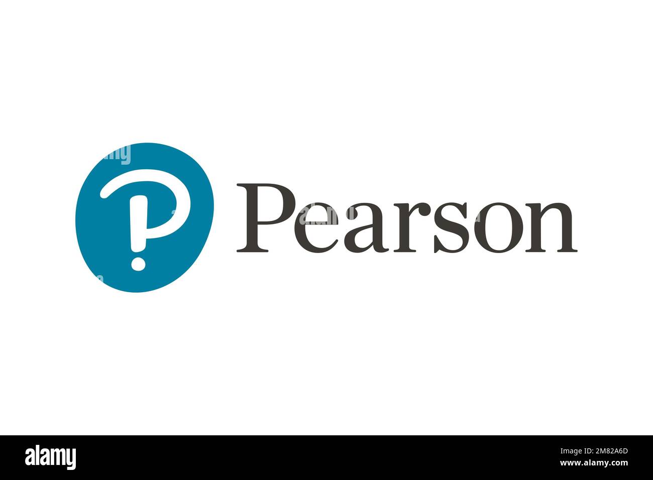 Pearson plc, Logo, sfondo bianco Foto Stock