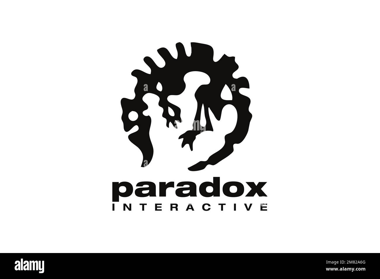 Paradox Interactive, Logo, sfondo bianco Foto Stock