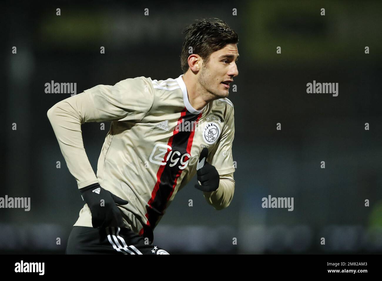 DEN BOSCH - Lorenzo Lucca di Ajax durante il 2nd° round della Toto KNVB Cup tra FC Den Bosch e Ajax allo Stadion De Vliert il 11 gennaio 2023 a Den Bosch, Paesi Bassi. ANP BART STOUTJESDYK Foto Stock