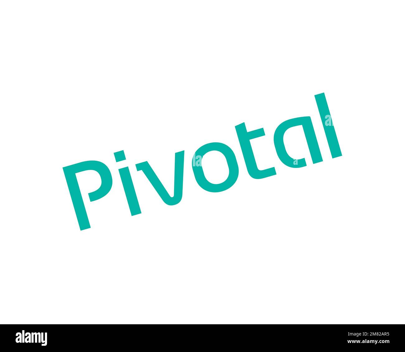 Software Pivotal, logo ruotato, sfondo bianco Foto Stock