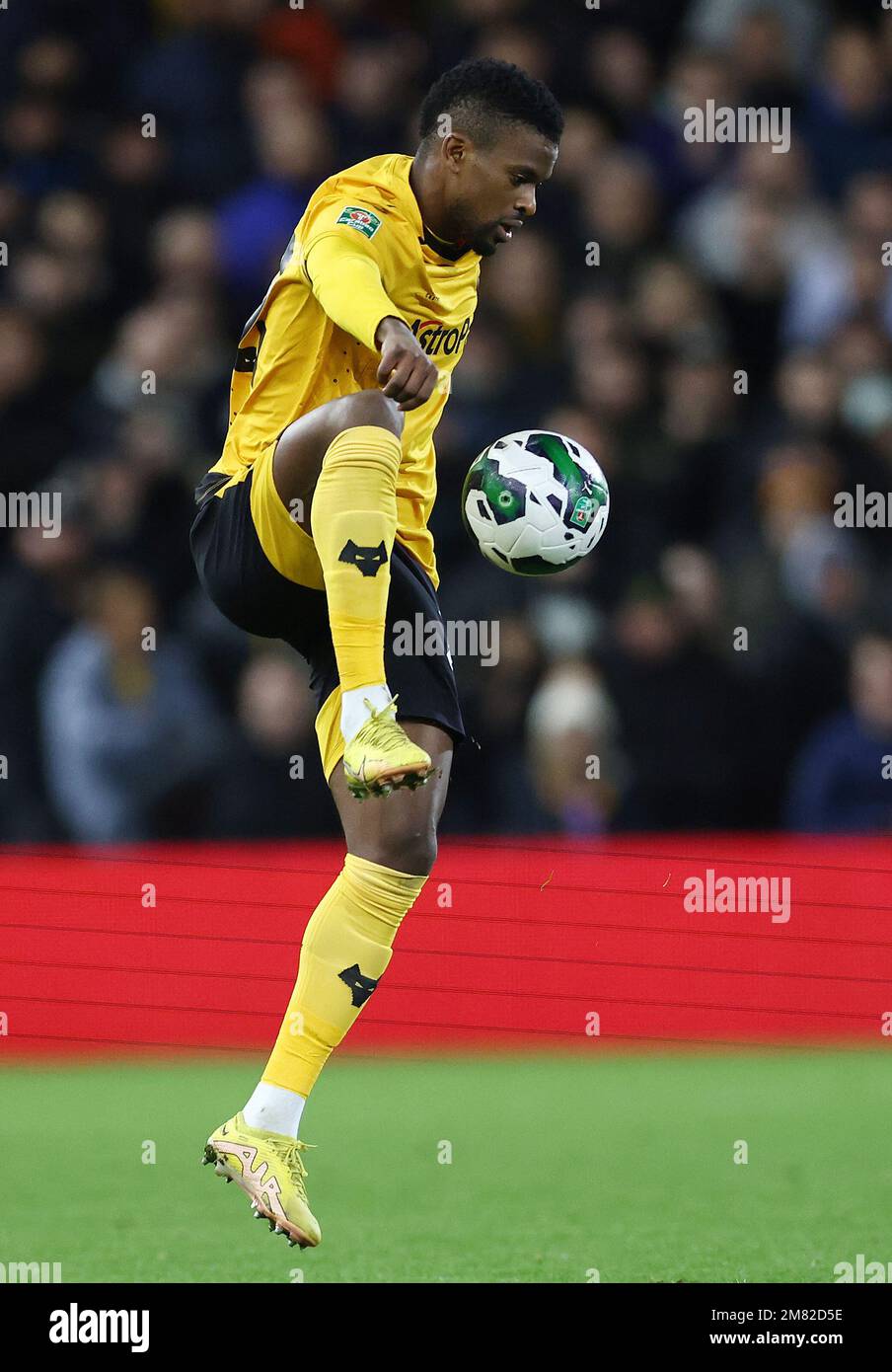 Nottingham, Inghilterra, 11th gennaio 2023. Nelson Semedo di Wolverhampton Wanderers durante la partita della Carabao Cup al City Ground, Nottingham. L'immagine di credito dovrebbe essere: Darren Staples / Sportimage Foto Stock