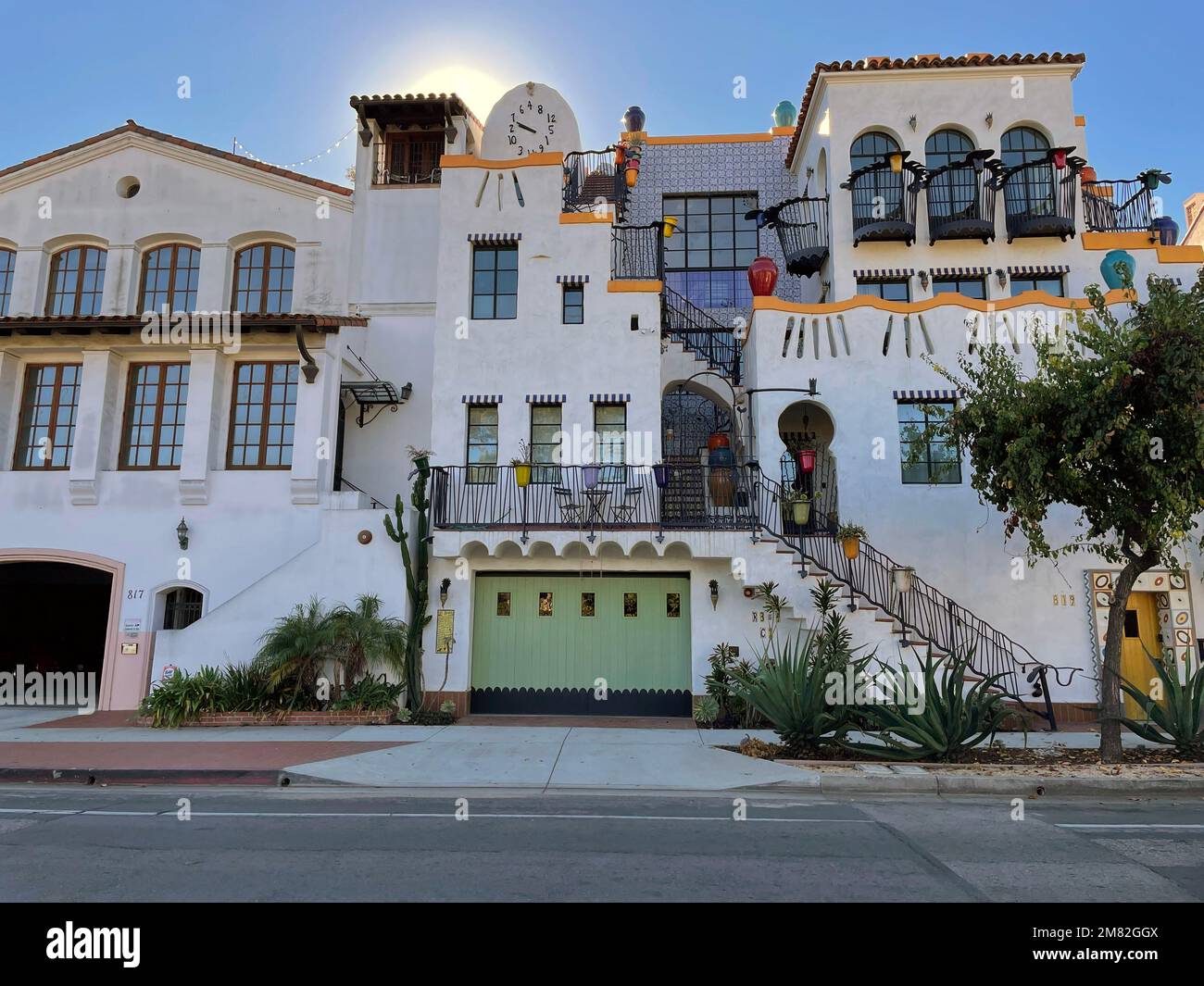 Architettura insolita di Jeff Shelton a Santa Barbara, California, USA, Foto Stock