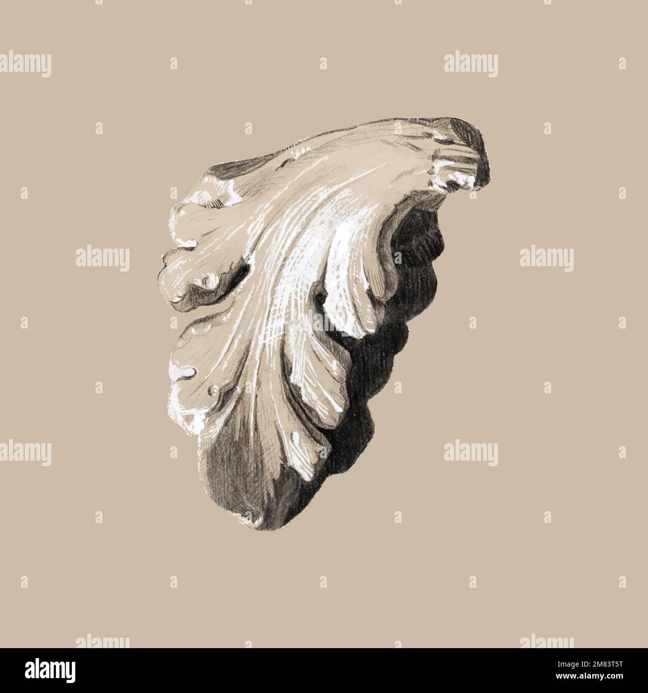 Illustrazione vettoriale di frammenti, remixata da opere di Sir Edward Coley Burne&ndash;Jones Illustrazione Vettoriale