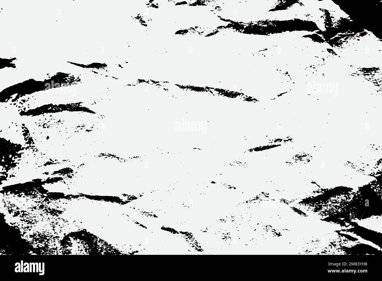 Nero carta bianca vecchia rovinata ruvida grunge graffiata strappata texture. Illustrazione Vettoriale