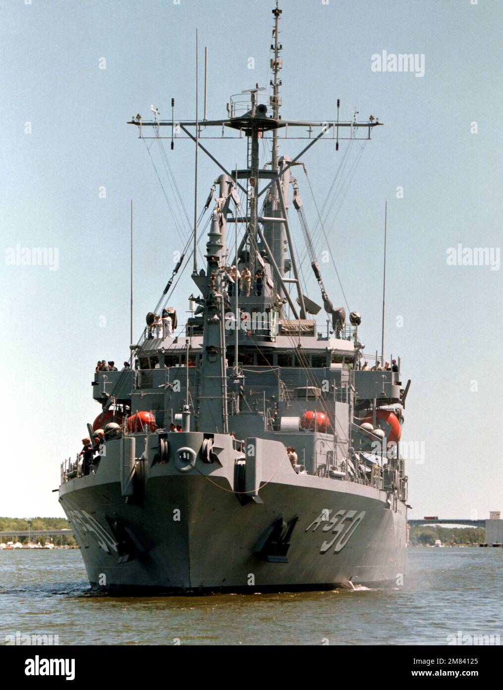 Una vista a prua della NAVE di salvataggio (ARS 50) sottoposta a prove di accettazione. Base: Salvataggio nave salvaguardia Foto Stock