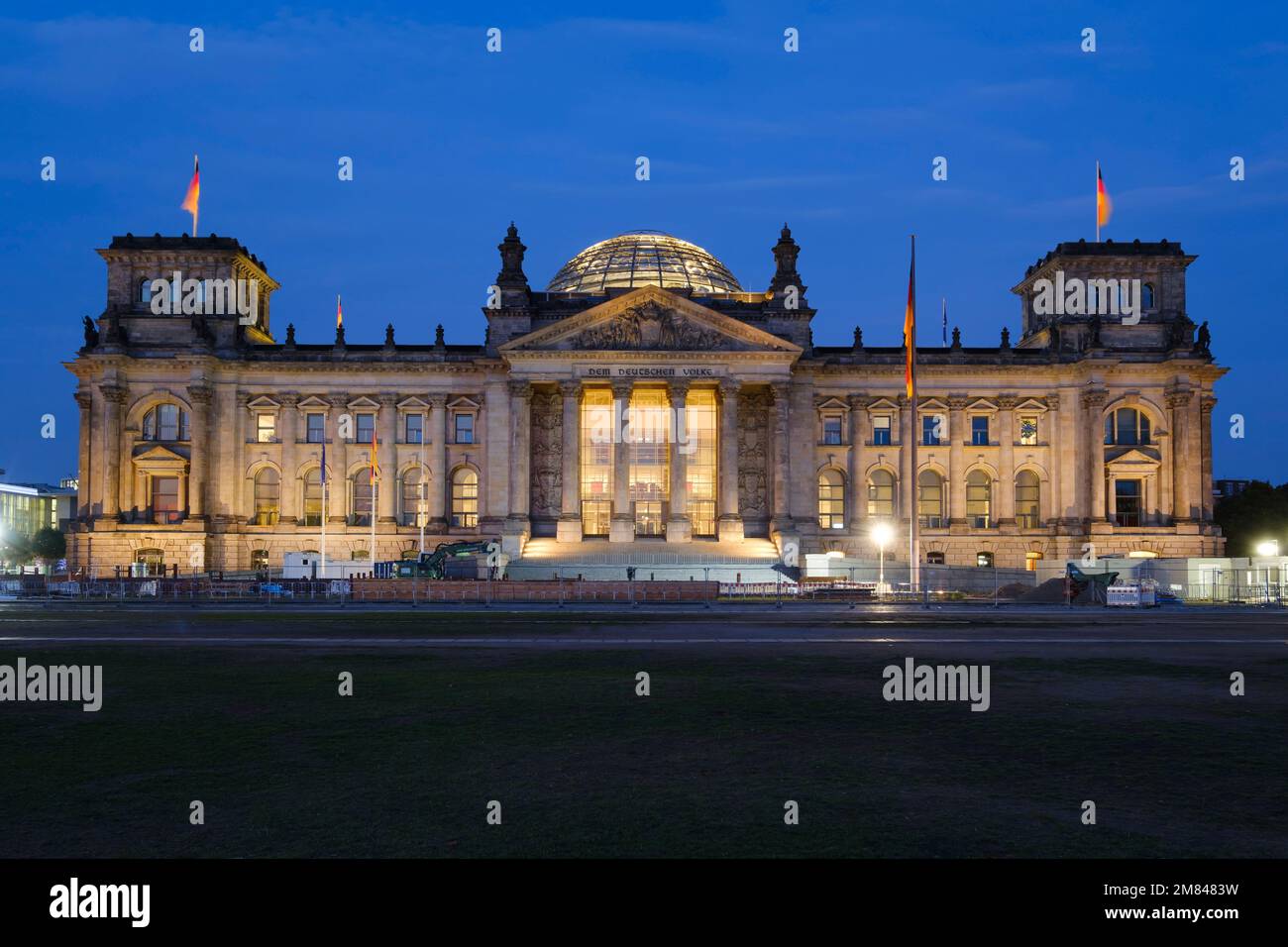 Edificio del Reichstag, Parlamento tedesco, Berlino Foto Stock