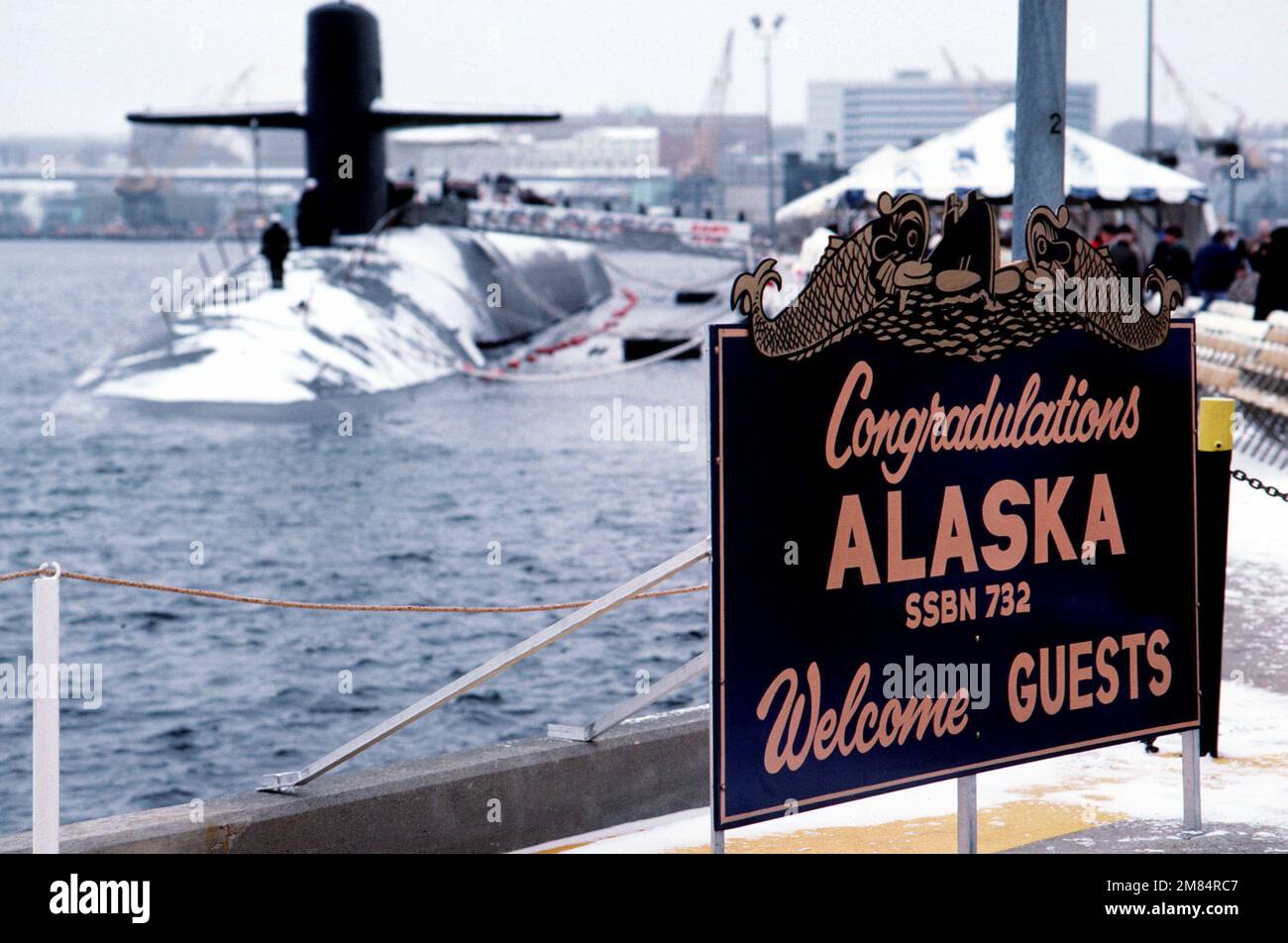 DN-ST-86-03646. Base: Naval Submarine base, Groton Stato: Connecticut (CT) Paese: Stati Uniti d'America (USA) Foto Stock