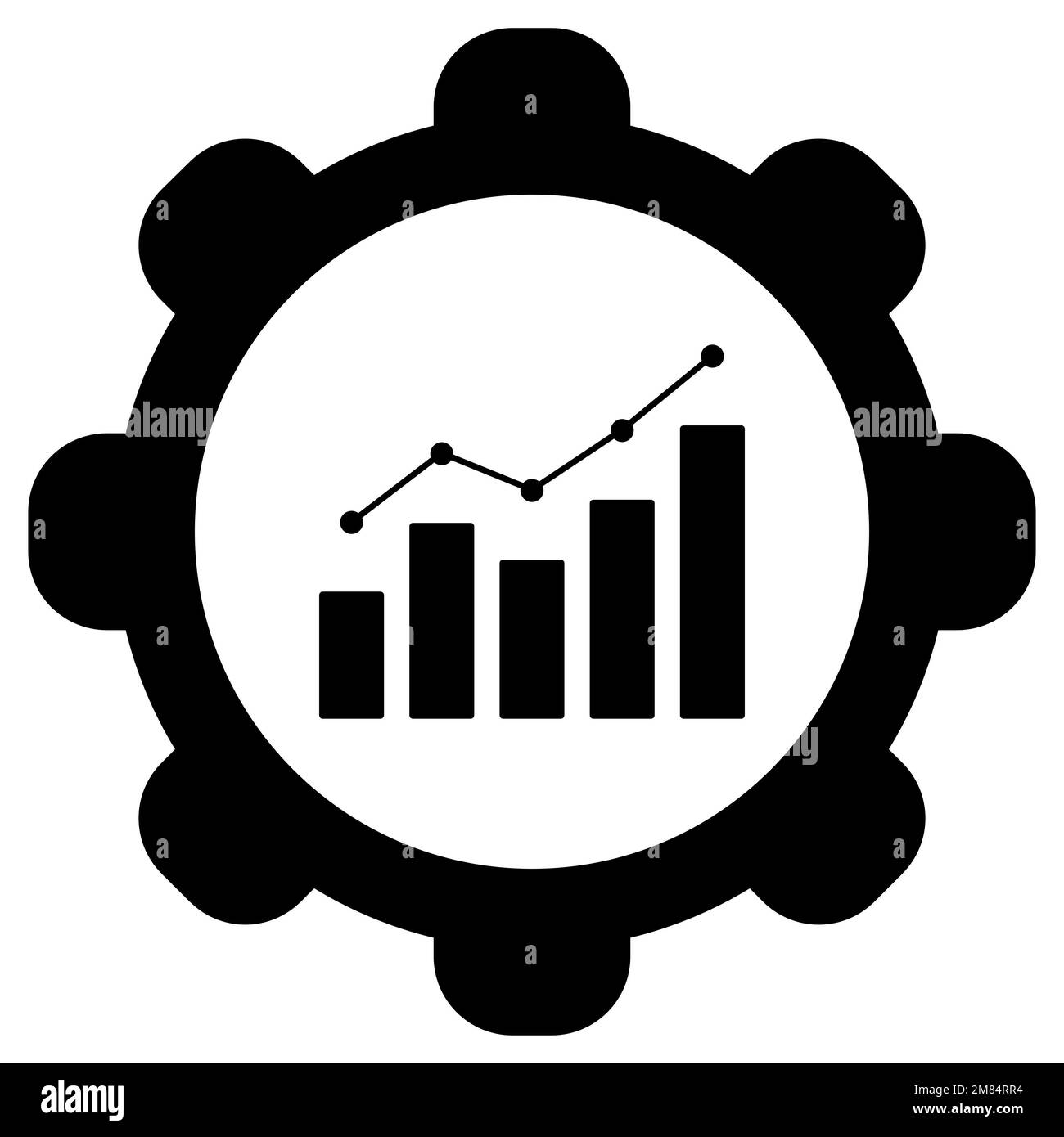 Grafico e ruota Foto Stock