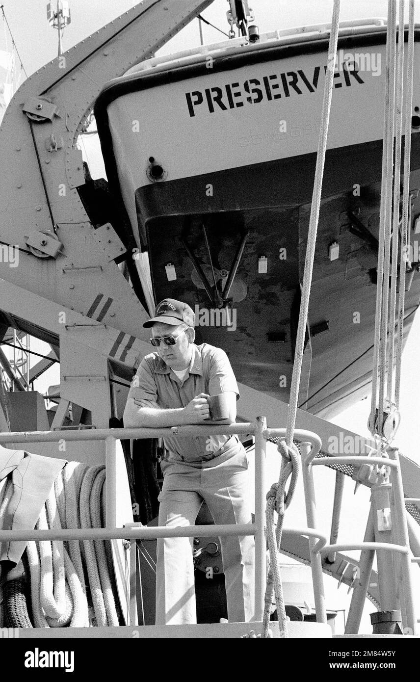 DN-SN-86-06874. Base: USS Preserver (ARS 8) Nazione: Oceano Atlantico (AOC) Foto Stock