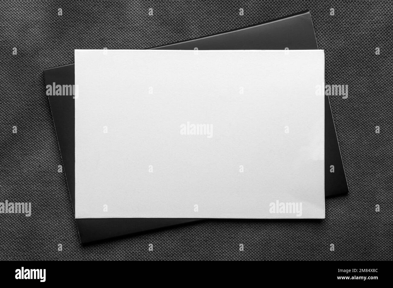 Scheda per scrivere il testo. Foto Stock