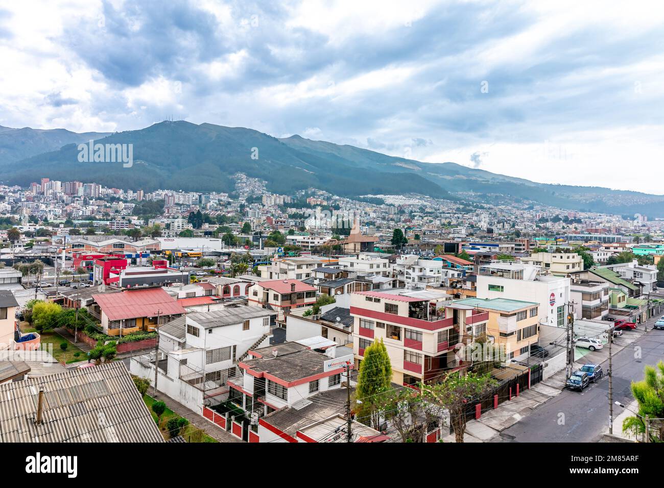 Quito, Equador - 26 settembre 2022: Panorama della capitale Foto Stock