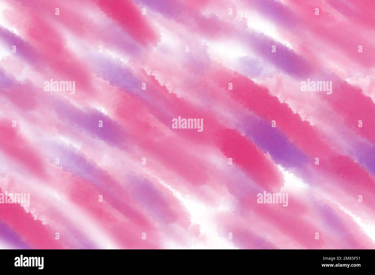 Sfondo acquerello astratto. Arte contemporanea Macchie rosa sulla carta ruvida. Sovrapposizione con acquerello. Scheda, modello. Foto Stock