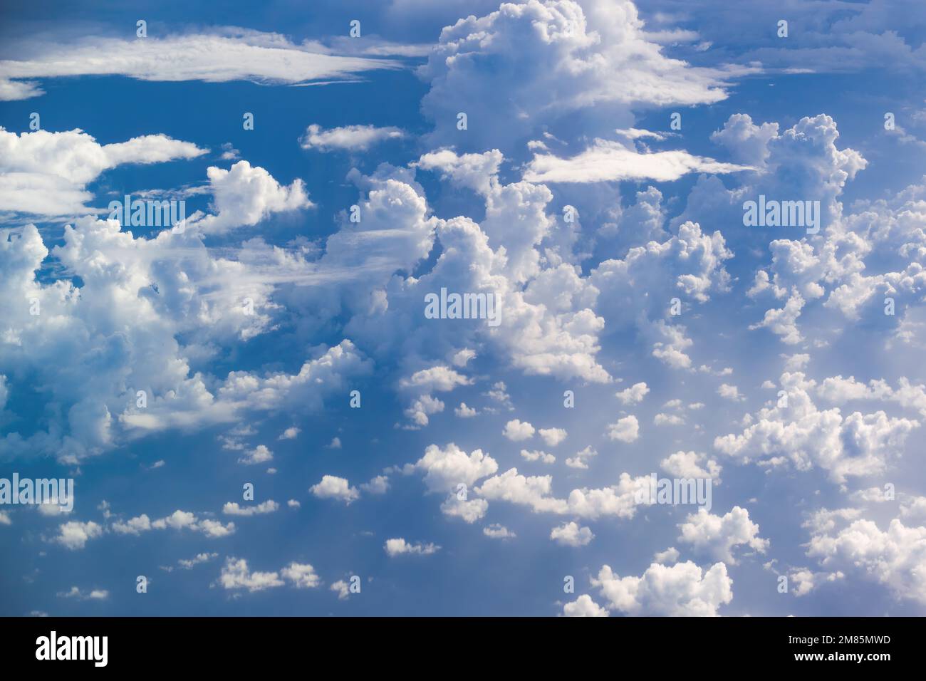 Cielo con nuvole dall'alto Foto Stock